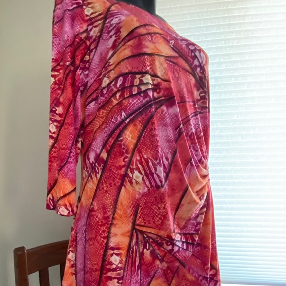 Nygard Bold Print Tunic Top Size L Asymmetrical - Picture 2 of 10